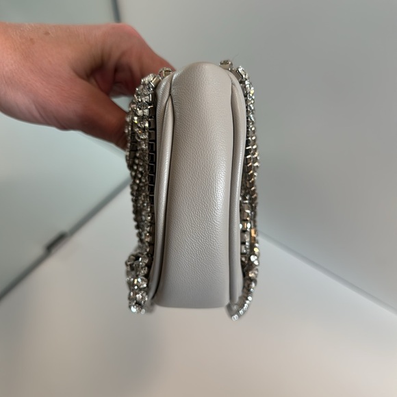 NWT CULT GAIA LAEL CLUTCH IN LIGHT GRAY + CRYSTALS🪩 - Picture 10 of 13
